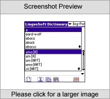 LingvoSoft Dictionary English <-> Portuguese for Palm OS Screenshot